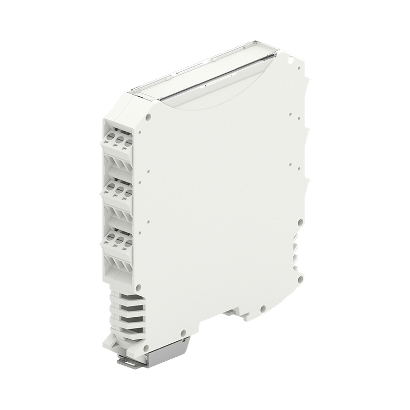Off White Lock Type PCB Mount DIN Rail Electronic Module Housing Enclosure