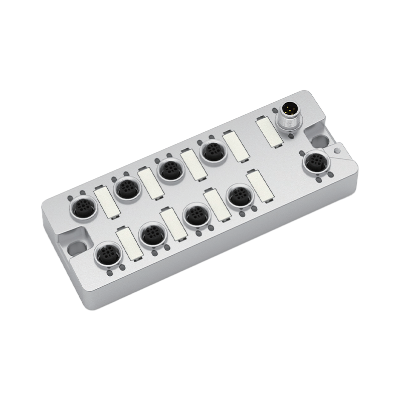 DIN Rail Aluminum Die-Cast Housing for Multi-Channel IO-Link Industrial Fieldbus Communication
