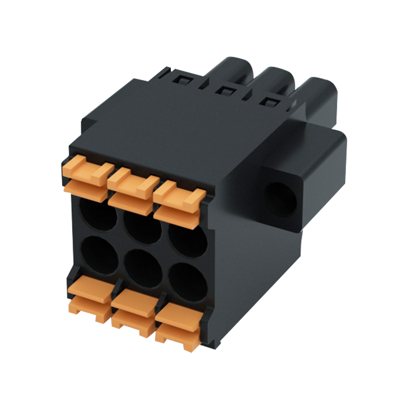 15ESAKNHM Series Double Level Pluggable Terminal Block with Flange 3.5mm Pitch