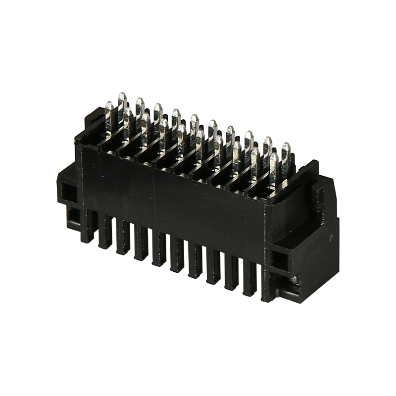 15ESAVHCM-THR Double-Level Vertical Header with Flange, 3.5mm Pitch