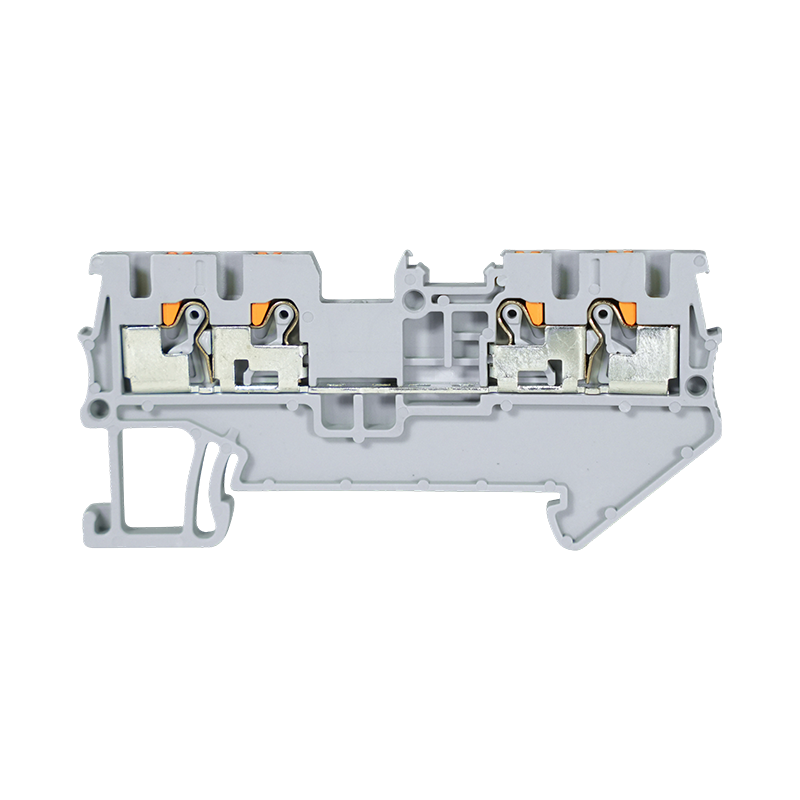 GP1.5-4 1.5mm² Push-In DIN Rail Terminal Block, 2-In/2-Out (4-Wire)